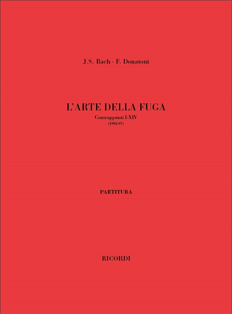 L'Arte Della Fuga. Contrappunti I - Xiv (1992 -97)